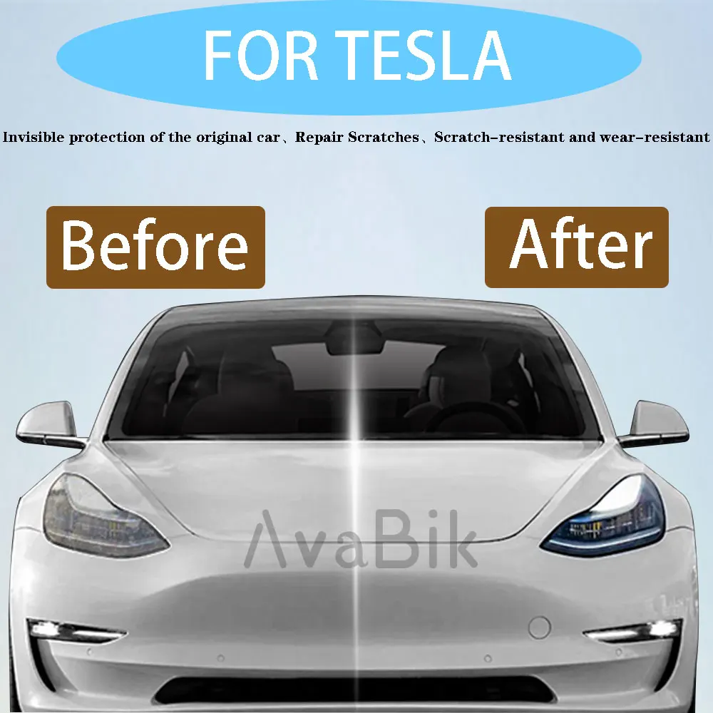 

HD Taillight Headlight Film For Tesla Model Y 3 X S 2017-2024 PPF Transparent Blackened Car Paint Protection Film Anti-Scratch