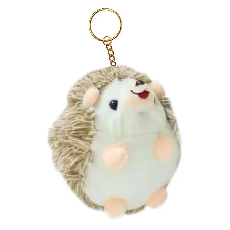 Porte-clés Kasgehog en peluche portable, animal en peluche mignon, breloque pour sac, pendentif clé, accessoire pour sac à dos, famille, amis