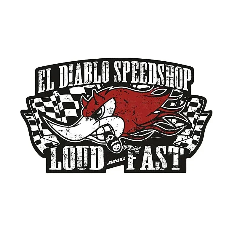 Autoaufkleber Vintage Racing Mixed Old School Aufkleber Auto Motocross Laptop Helm Dekoration,