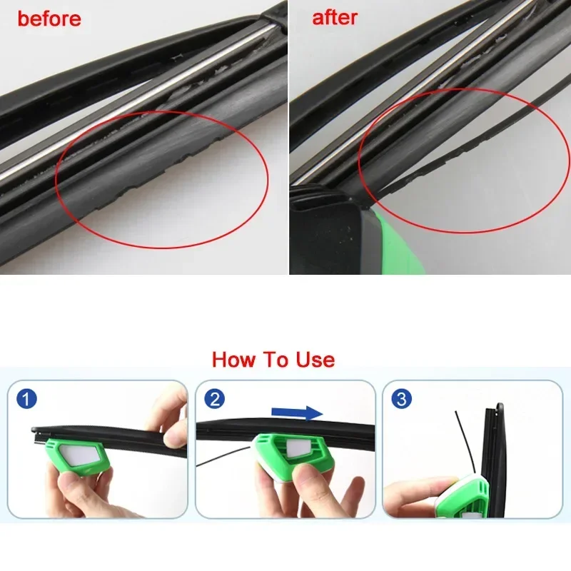 Universal Automobile Truck Windshield Wiper Blade Refurbish Restorer Car Window Cleaner Cleaning Car Accessories Car Cleaner