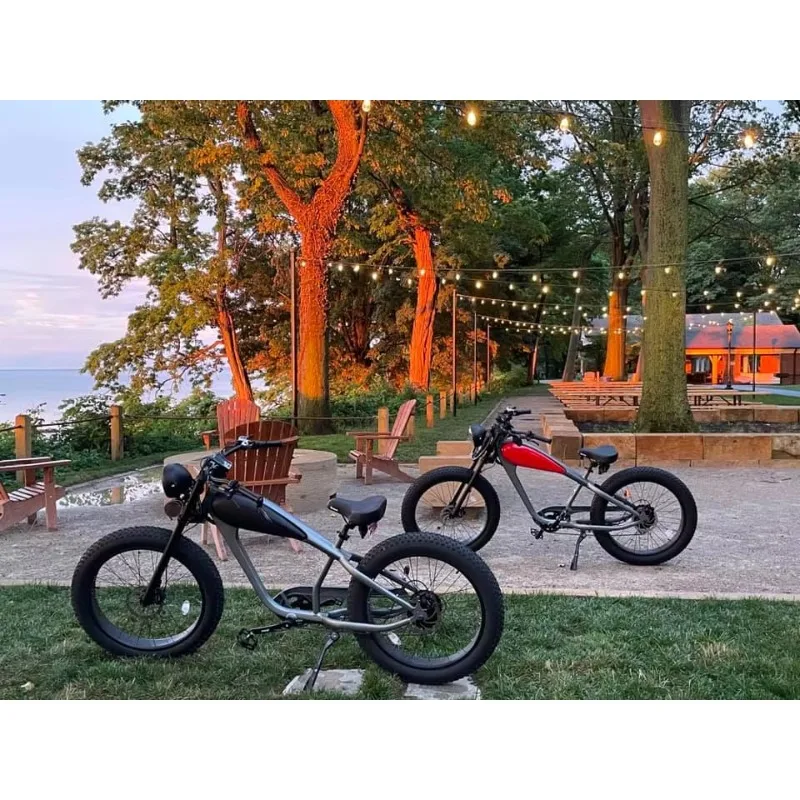 Clrak Bisek 1000w Electric Bike 26 Inch Fat Tire Electric City Bike 48V 20Ah Front Suspension Electric Retro Ebike