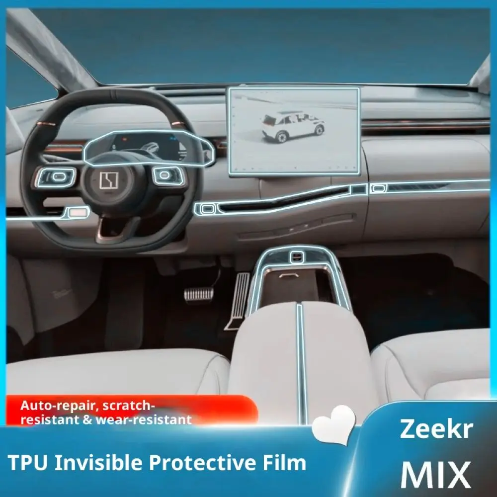 para-2025-zeekr-mix-tpu-protetor-de-tela-navegacao-pre-cortada-filme-do-painel-de-mudanca-de-engrenagem-pecas-de-modificacao-interior-completas
