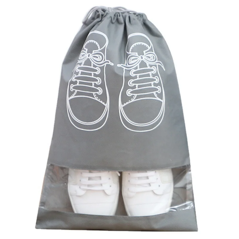 5 Stück staubdichte Schuhüberzüge, verdickte, staubdichte Aufbewahrungstasche aus Vliesstoff mit Kordelzug, Kleidungs-Reisebeutel, Handtaschen-Aufbewahrungstaschen – Detail 7