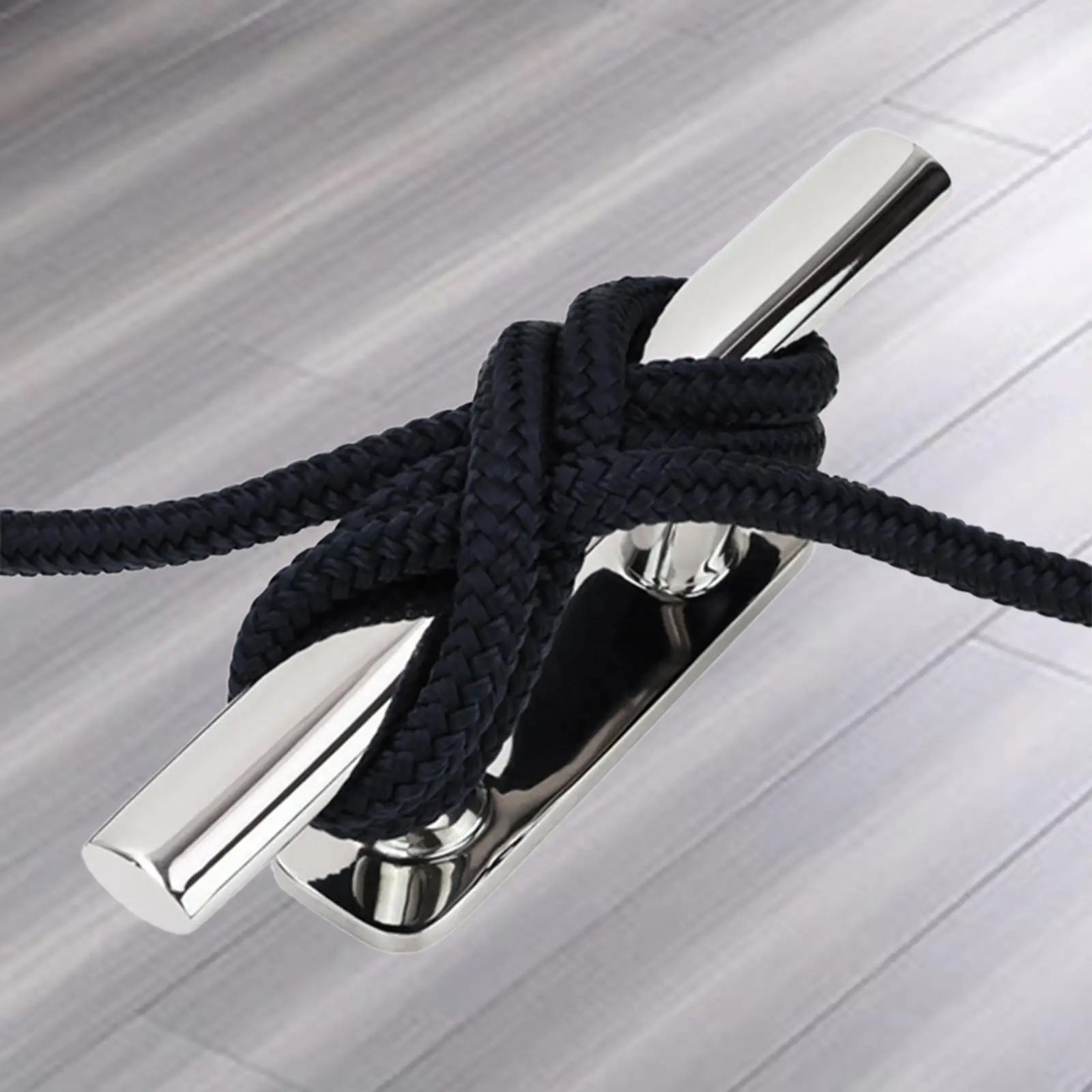 RVS Dock Cleat Deck Hardware Vervanging 2-gaats Eenvoudig te installeren Boot Cleat Boot Rope Cleat voor jachten Kajak Kano