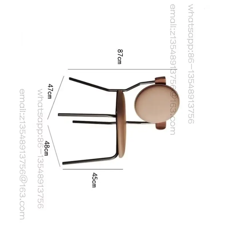 

French Medieval Dining Chair Home Solid Wood Backrest Retro Nordic Designer Minimalist Internet Celebrity Creative Chair