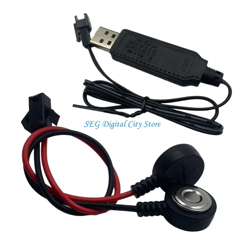 U75B Practical 3.7V Plug Charging Cable Great for 18650 Batteries Design