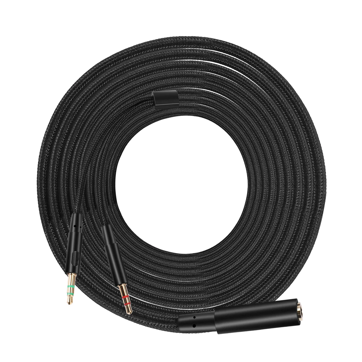 M16K3.5mm Universal 2 en 1 Auriculares para juegos Cable de extensión de audio para auriculares HyperX Cloud II/Alpha-/Cloud Flight/Core