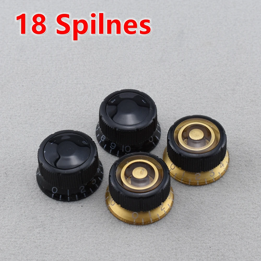 18 Spilnes ( A Bit Of Flaw ) Acrylic Electric Guitar Tone Volume Hat Control Knob for IBZ