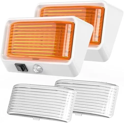 

BlueFire RV LED Porch Light with Motion Sensor – Waterproof & Bright Exterior Lighting for Campers