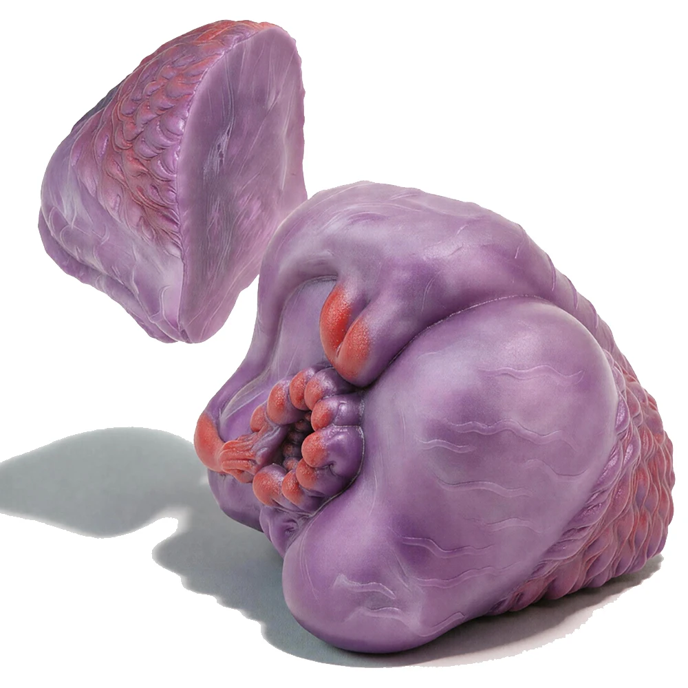GEEBA Skin-Friendly Beast Silicone Male Masturbator Single Channel Pocket Pussy Stroker Realistic Vagina Adult Onahole Sex Toys