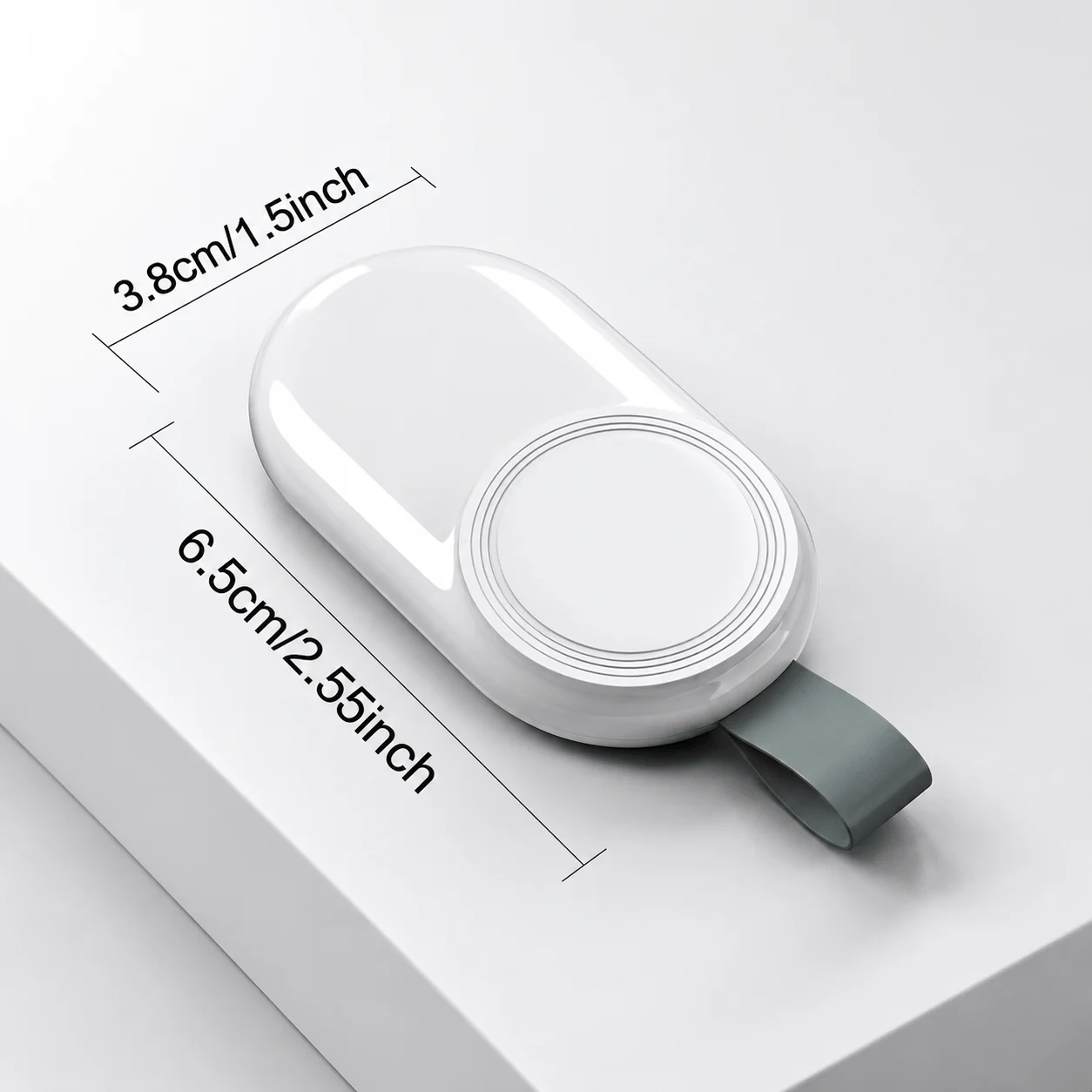 Portable USB Magnetic Charger for Apple Watch Series 11, Ultra 3 and SE 3, Cable-Free Plug Design, Keychain Format, 5V/1A USB Input, Compact 6.5 x 3.8cm Wireless Watch Charging Dock for Home, Office and Travel - view 8