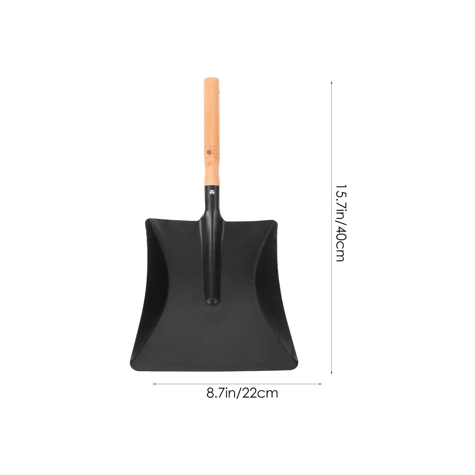 Lightweight Small Iron Shovel with Natural Wood Handle Portable Gardening Tool for Soil Loosening Potting Plants Family Garden
