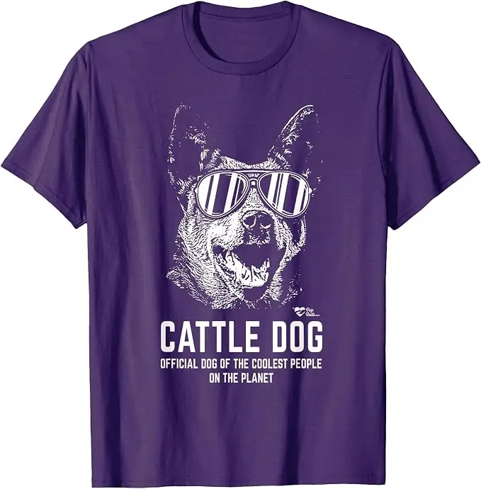 Cattle Dog – Offizielles T-Shirt für die coolsten Hundeliebhaber, Y2k Pupbeats Australian Cattle Dog Grafik-Bekleidung, weiches Baumwoll-T-Shirt – Detail 11