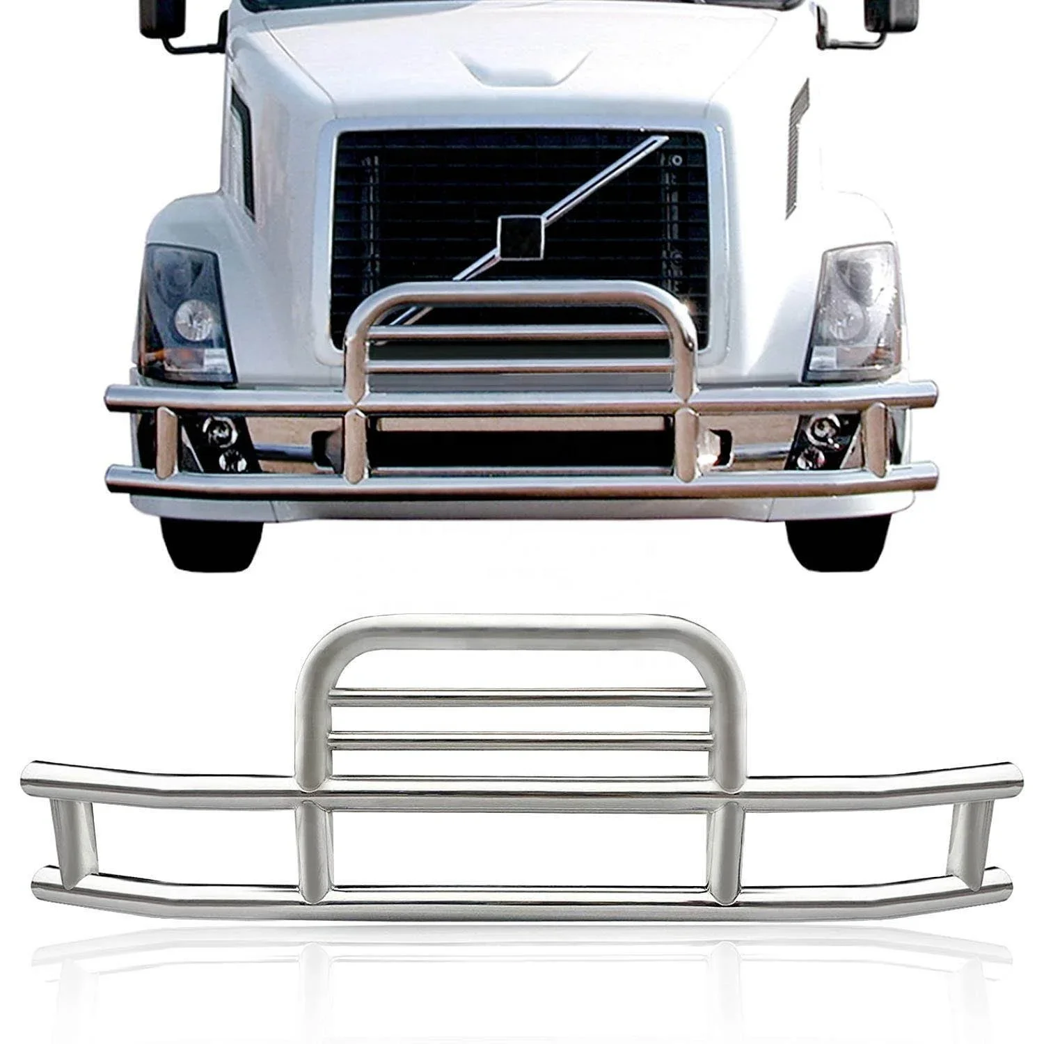 

truck accessories stainless steel front bumper grille guard for Kenworth and semi truck