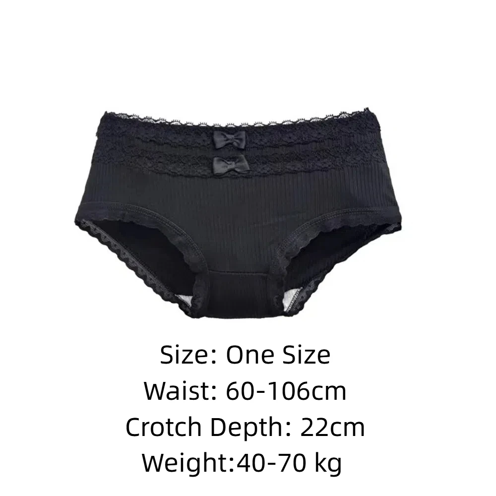 Sweet Breathable Fungus Underwear Girls Mid-Waist Bow Seamless Briefs Japanese Lingerie Women Underwear Cotton Crotch Panties - Image 6