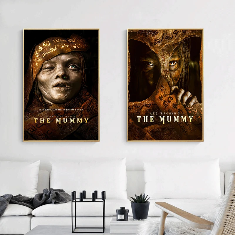 The Mummy Horror Movie Posters Fantasy Plot Action Adventure Prints Canvas Painting Wall Art Pictures Home Living Room Decor