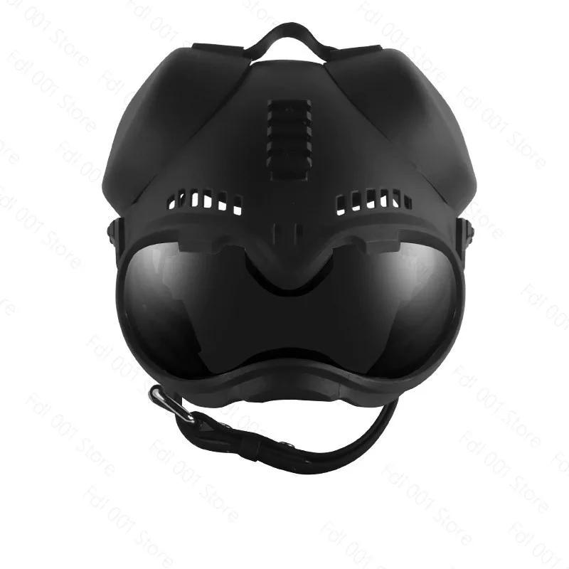 

K9 Tactical Dog Helmet Goggles Medium Large Breed Dog Mask Combat Training Protective Helmet With Removeble Lens And Earmuffs