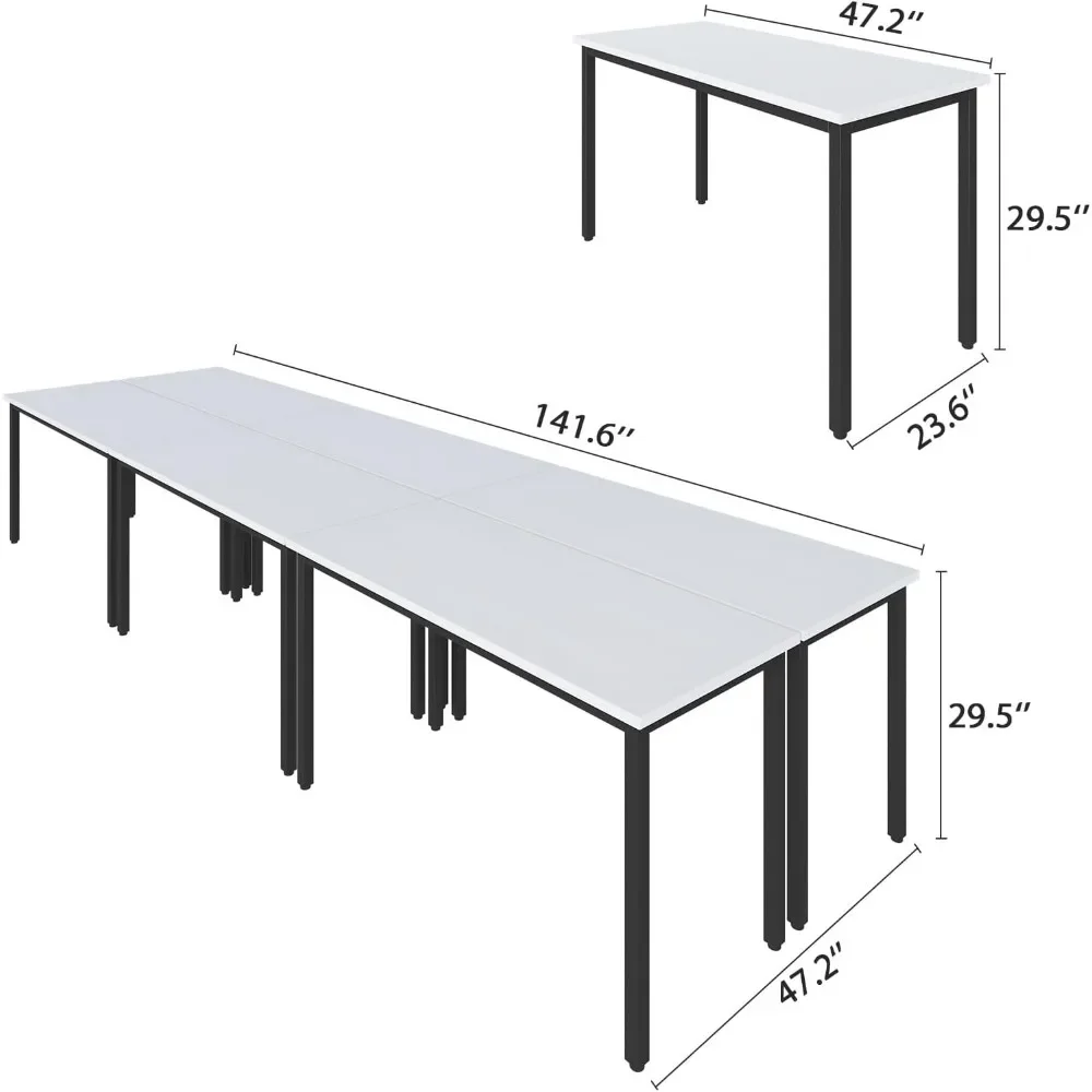 Mesa do Computador de Escritório para Sala de Reunião, Mesas de Conferência, Estudo, Escrita, Mesa Impressora, Economize Espaço, 14 Pessoas, 12 pés