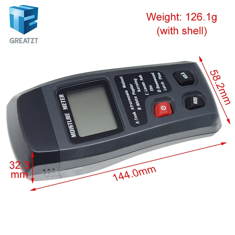 1/2/4PCS Wood Moisture Meter Hygrometer Timber Damp Detector Tree Density Digital Wood Humidity Tester