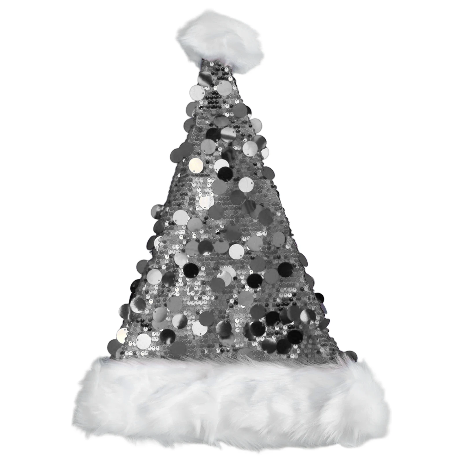 1 قطعة عيد الميلاد سانتا قبعة لينة أفخم عيد الميلاد Pompom قبعة تأثيري ملحق قبعات للبالغين الرجال النساء عيد الميلاد عطلة حفلة هدية