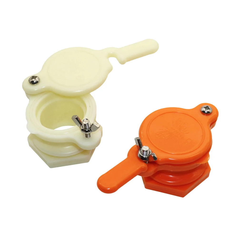 เครื่องสกัดน้ำผึ้งจากวาล์วประตูรังผึ้งอุปกรณ์บรรจุขวด peralatan ternak lebah แบบสุ่มสี1ชิ้น