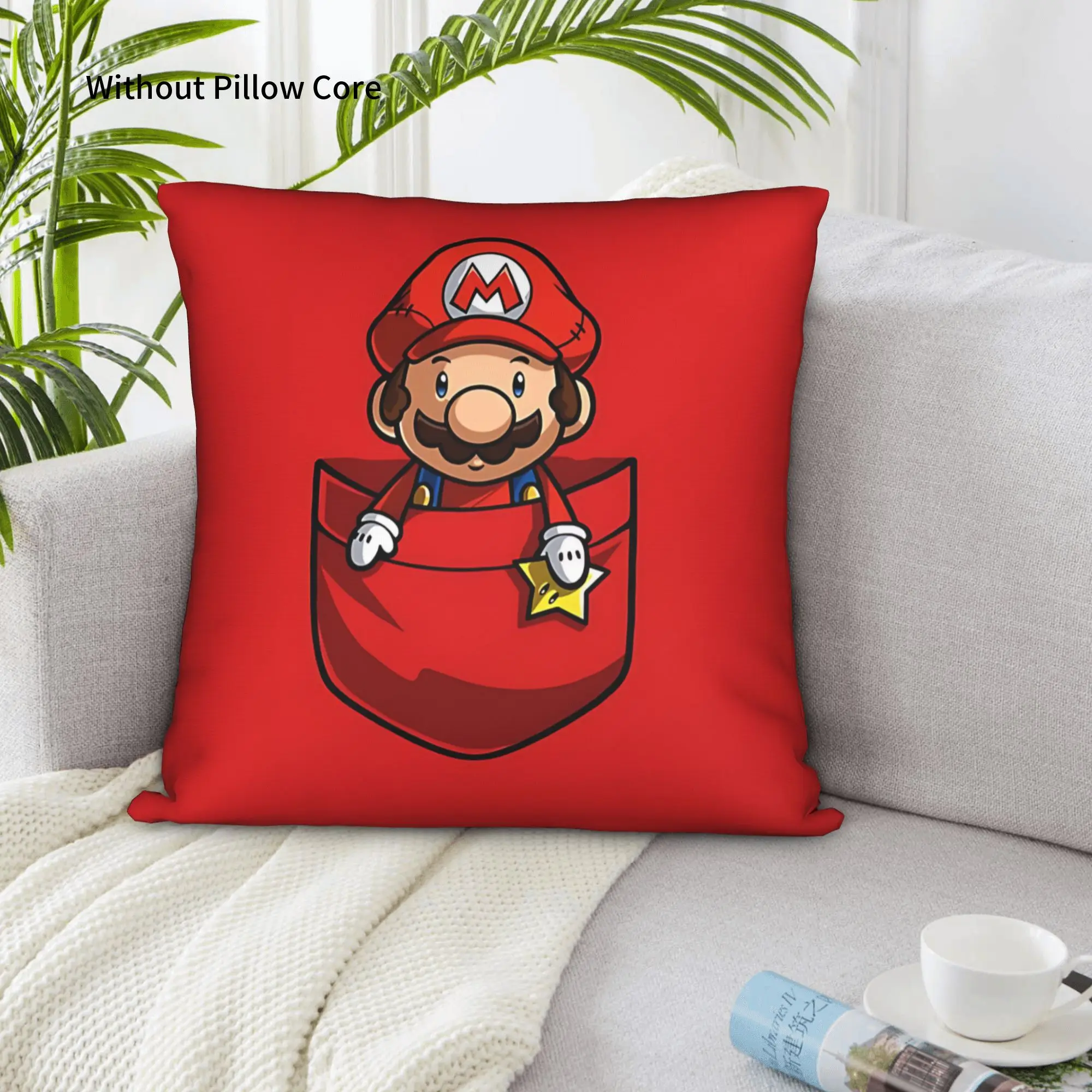 1PC Cartoon Super Mario Pillow Case Home Decor Items Double-Sided Printing  Sofa Cushion Bedroom Bedside Pillow