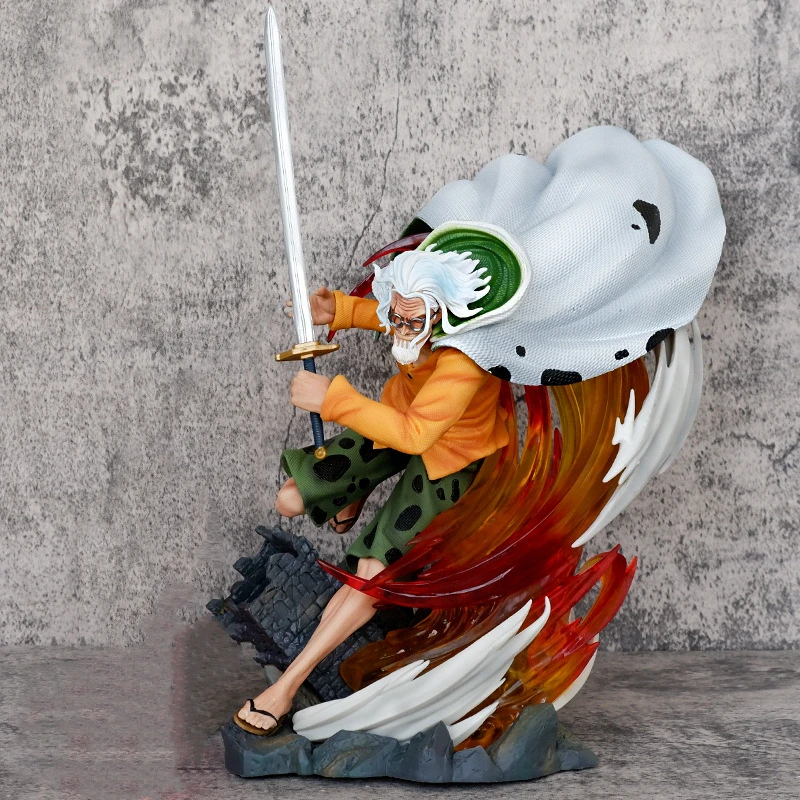 

Anime Dark King Silvers Rayleigh Kizuna Relation GK PVC Action Figure Statue Collectible Model Kids Toys Doll Gifts