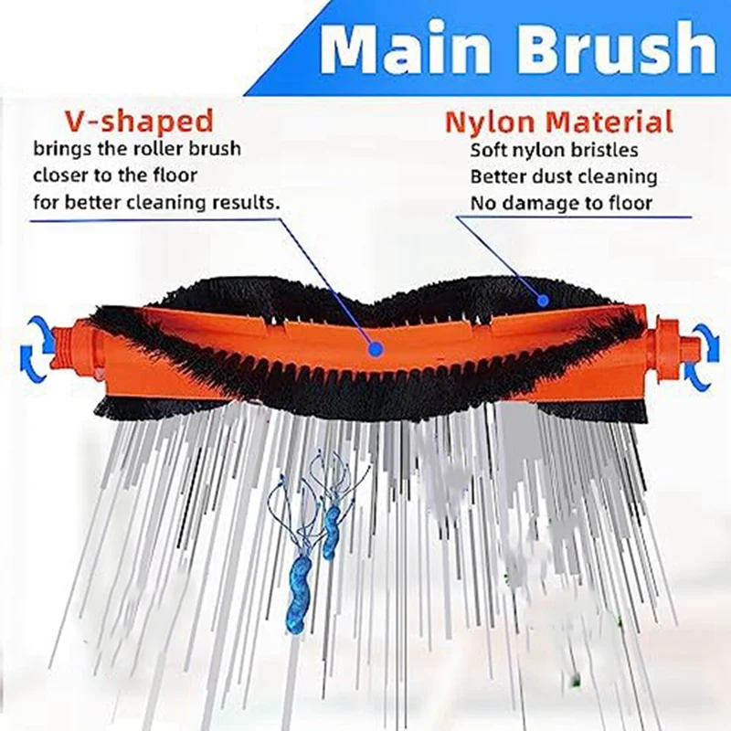 Accesorios para Robot aspirador Xiaomi S12 y mopa 2S, cepillos laterales principales, filtros, toallitas para mopa