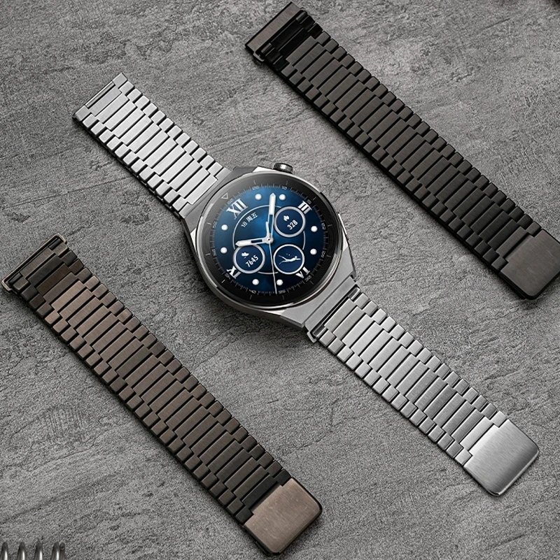 

22mm Band For Samsung Watch 3 45mm Gear S3 Amazfit GTR 4 3 2 GTR 47mm Huawei Watch GT3 Pro GT4 46mm Stainless Steel Metal Strap