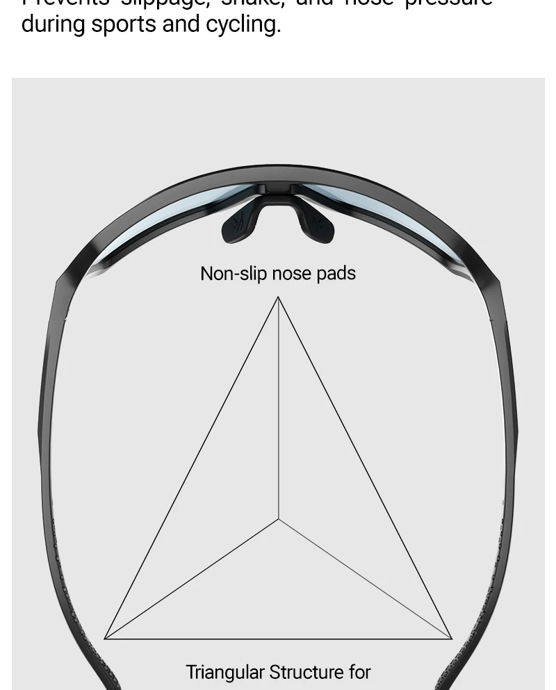 SCVCN Photochrome Sonnenbrille für Herren, Fahrradbrille, UV400n, Damen-Fahrbrille, MTB, Rennrad, Sport, Wandern, Eyewear, Laufen – Detail 6