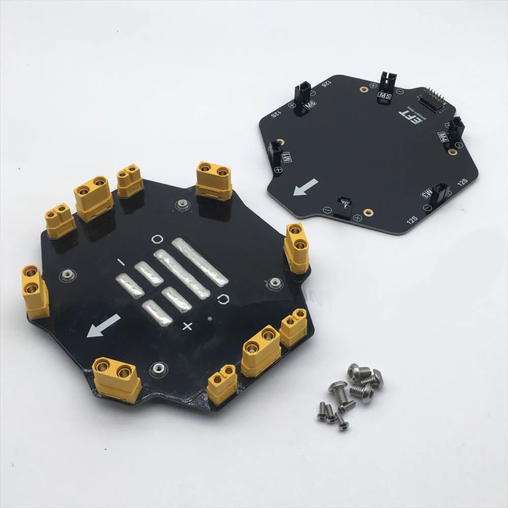 A Plant protection rack distribution board V4,four axis six axis EFT E410S E416S E610S E616S  for drone frame 6S 12S PDB