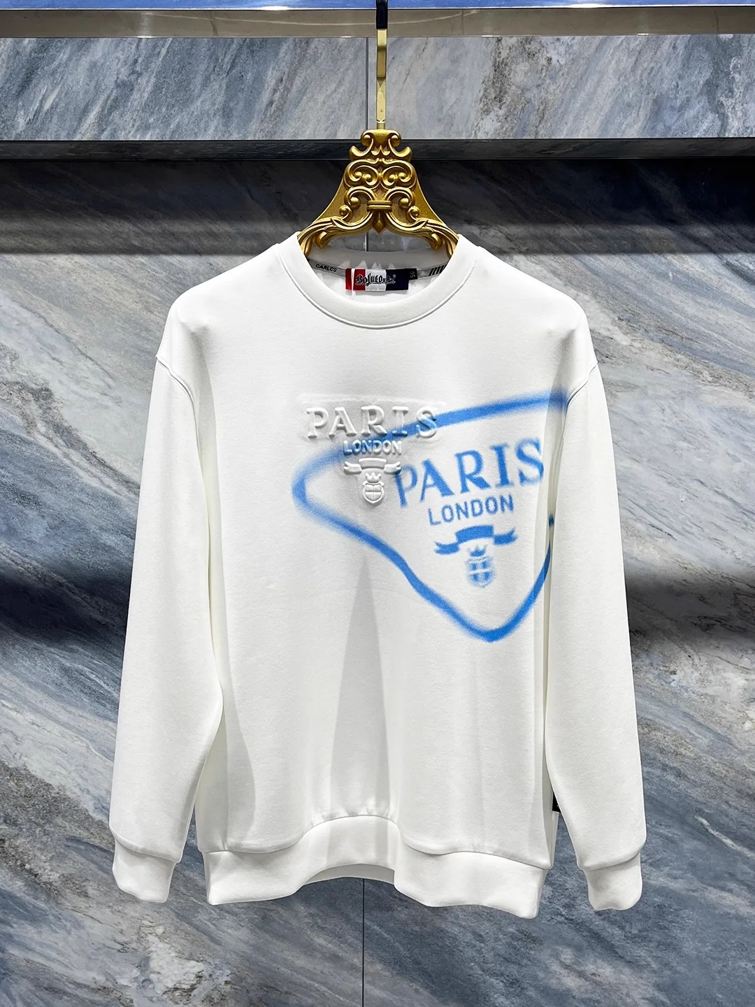 

Мужской свитшот с круглым вырезом, повседневный, с индивидуальным буквенным принтом, удобный, универсальный, из полиэстера, влагоотводящий.