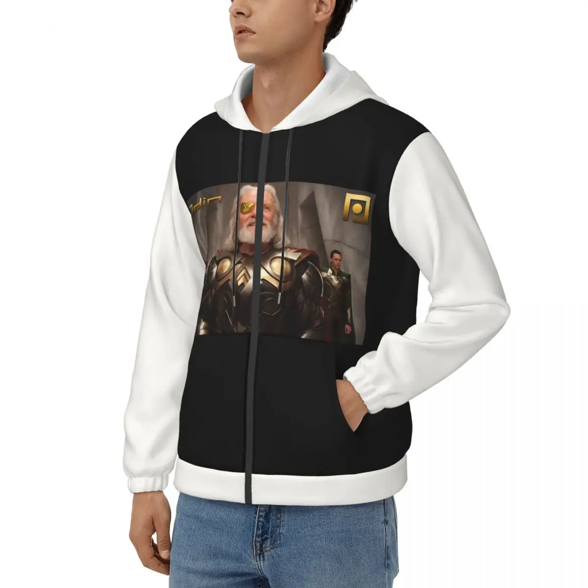 

Men's Odin Hoodie Marvel Thor Film Odin Clothes Crazy Hoodies New Arrival Clothing