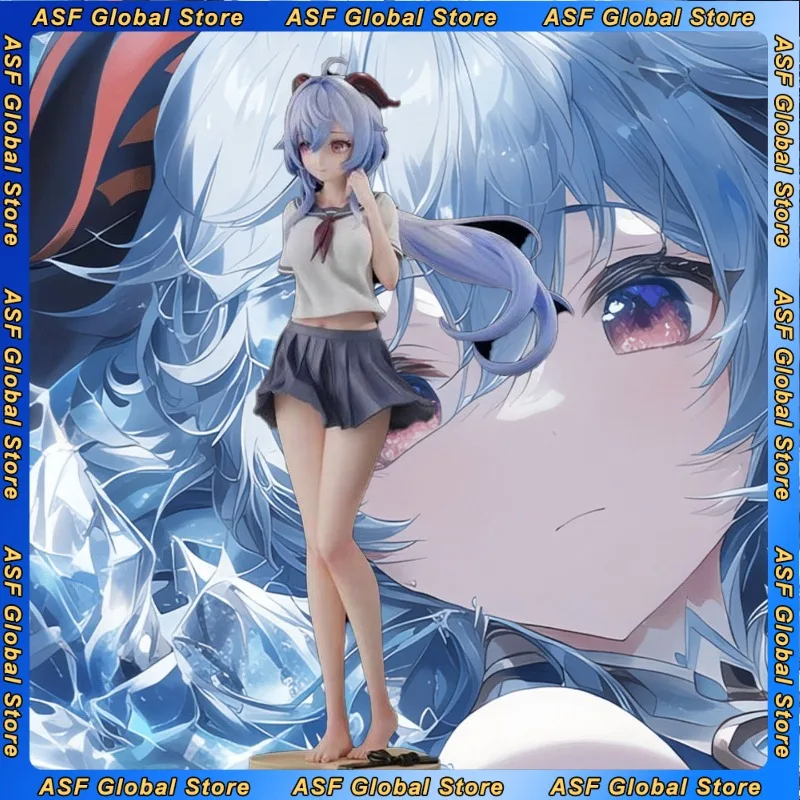 

Новый 25 см Genshin Impact Ganyu аниме фигурка игровая периферия модель из ПВХ украшение для рабочего стола статуя украшения подарки на день рождения игрушка для детей