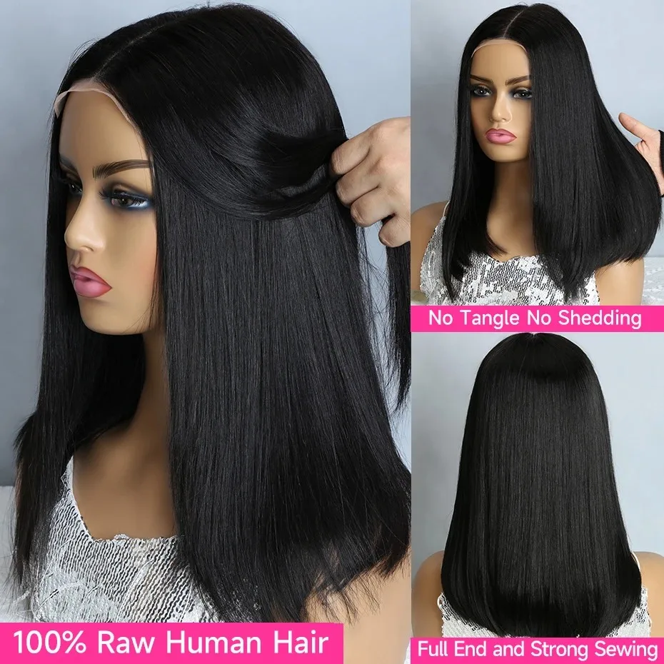 Smilegirl Short Bob 13x4 Lace Frontal Human Hair Wigs Bone Straight HD Transparent Lace Front Wig Brazilian Remy Hair Wigs For Women