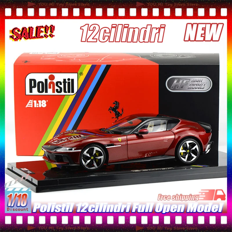 

Новая коллекционная модель автомобиля Polistil 12-цилиндровый, масштаб 1:18, литая под давлением, из сплава, с полностью открывающимися дверями, высокой детализацией, для взрослых коллекционеров, игрушка, подарок