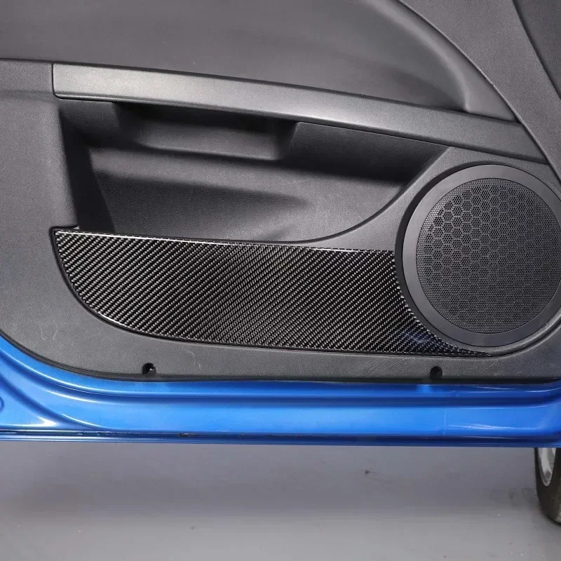 

For Seat Leon 2008 2009 2010 2011 2012 Soft Carbon Fiber Car Front Rear Door Anti-kick Panel Cover Trim Stickers Car Accessories