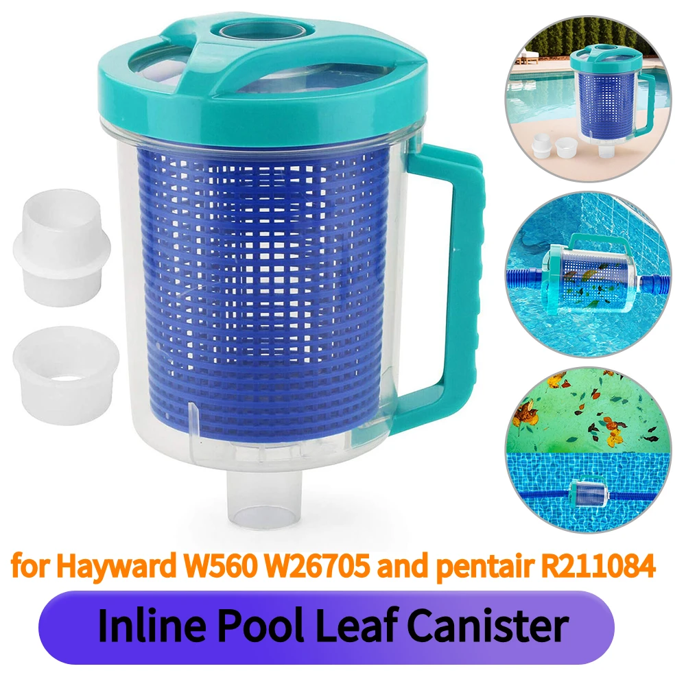 

Inline Pool Leaf Canister Pool Leaf Catcher Pool Vacuum Filter for W26705 Pentair R211084
