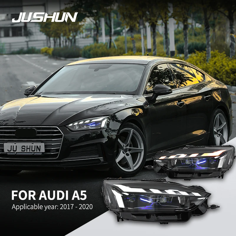 Car Front Headlight For AUDI A5 LED 2017-2020 LED Headlight Upgrade High Configuration Animation DRL Auto Accessories