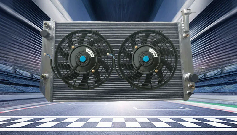 Aluminum Radiator+FANS For 96-05 Chevy Astro LS LT GMC Safari Van SL SLE V6 4.3L 1999 2000 2001 2002 2003 2004 05 98 99 00 01