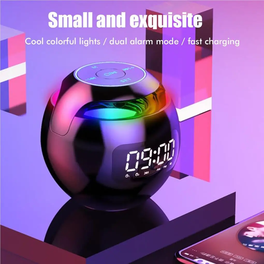 Wireless Speaker Professional Multifunctional Time Displaying Tabletop Sound Device Mini Speakers Festival Gift