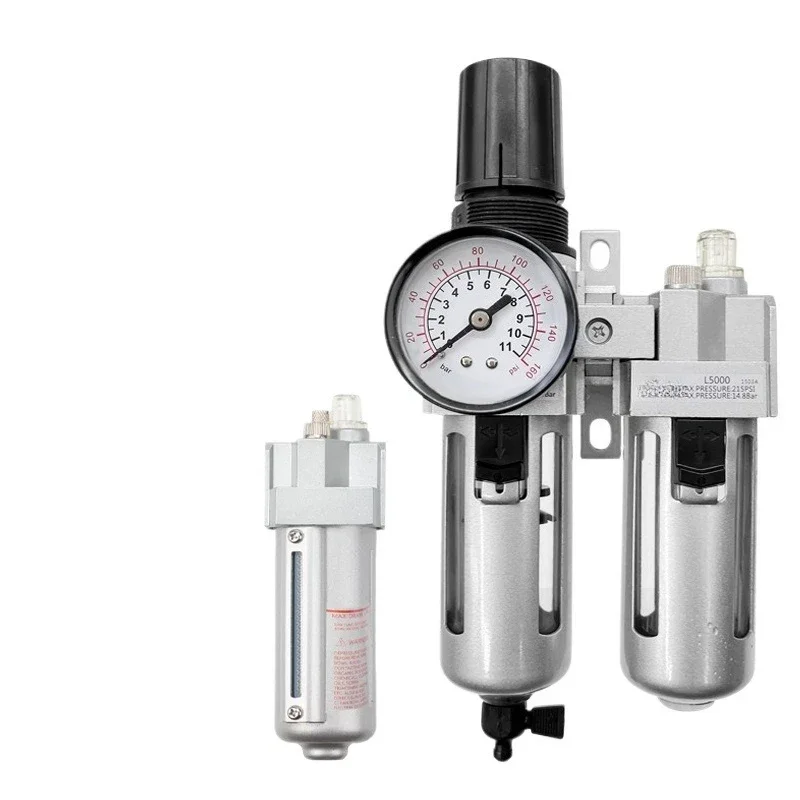 

FRL50 triplex air oil-water separator inlet 6 points three points combination precision filtration