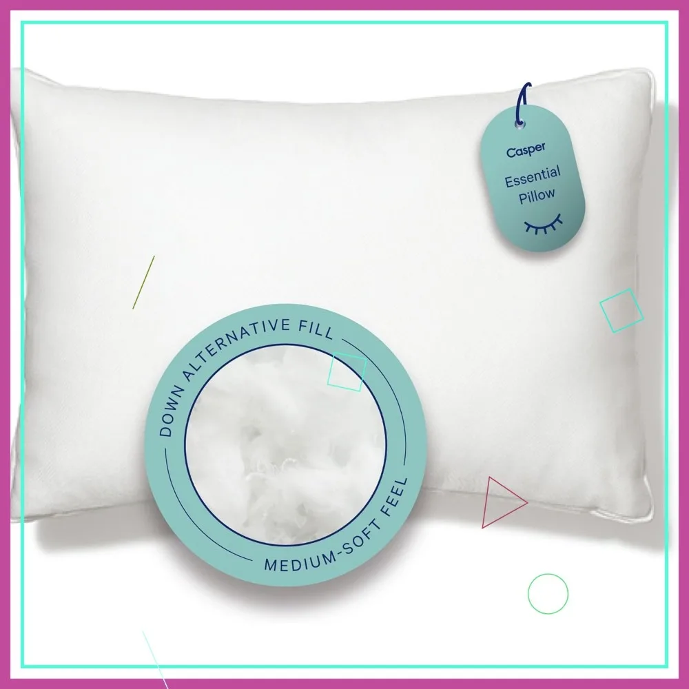 

Стандартная белая подушка для комфортного сна, мягкая поддержка