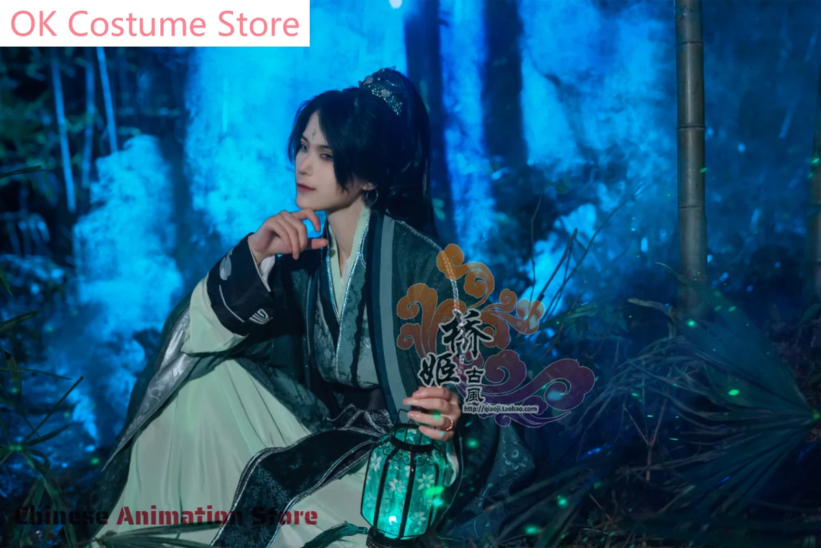 Qirong Costume Chinese Ancien Villain Self-Rescue System Shen Yuan Cosplay Heaven Official Qi Rong Cosplay Wig Birthday Gifts