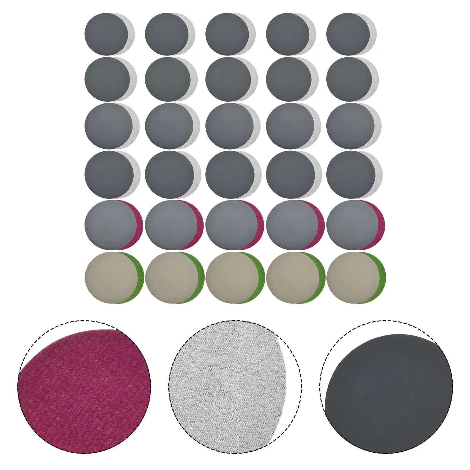 Sanding Discs Sandpaper 60pcs/set 800-3000 Grit Accessories Hook&Loop Mixed Power Tools Sanding Discs Waterproof