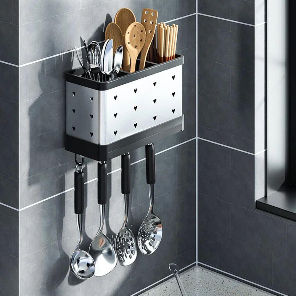 Kitchen Cutlery Storage Racks Drain Tableware Holder Chopstick Spoon Fork Storage Box Rack Chopsticks Cage Save Space