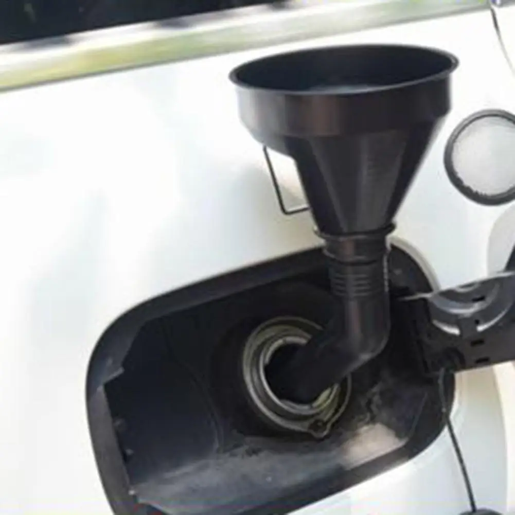 قمع زيت عالمي مع مقبض أنبوب مرشح مجموعة أدوات حشو وقود غاز الديزل ملحقات السيارة لشاحنة دراجة نارية على الطرق الوعرة #1