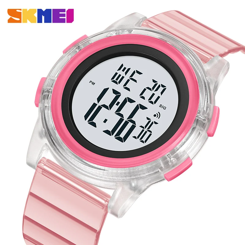 

SKMEI Sport Watch For Women Digital Watches Mens 50m Waterproof LED Big Dial Women's Electronic Wristwatch relogios feminino