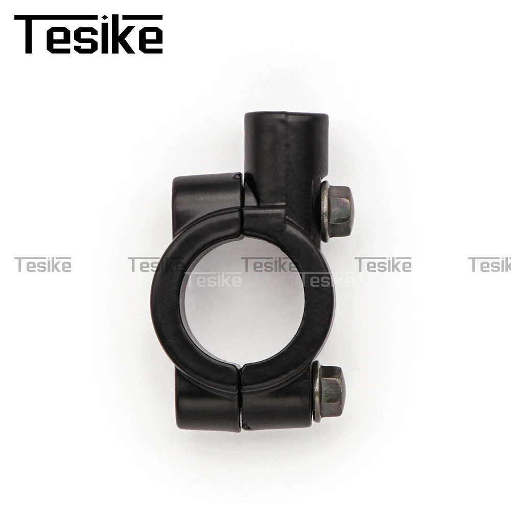 

2 шт., 10 мм, руль, 8 мм, резьба, зажим для крепления зеркала на мотоцикле, держатель зеркала заднего вида, адаптер, фиксатор, кронштейн на руль, черный