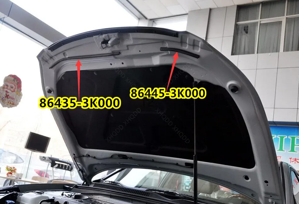 1pcs New Genuine Hood Seal Strip Front For Hyundai Sonata NF 2006-2010 OEM 864353K000 864453K000 86435-3K000 86445-3K000